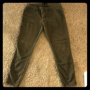 Pants that are stretchier than jeans.